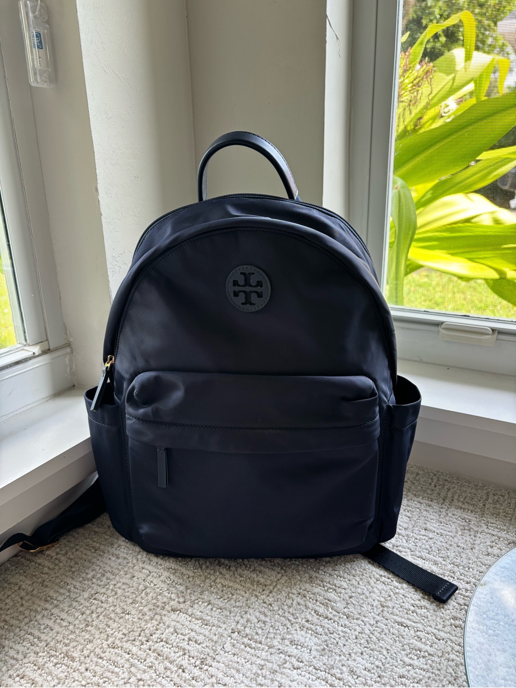 Tory Burch Black Nylon Everyday Backpack